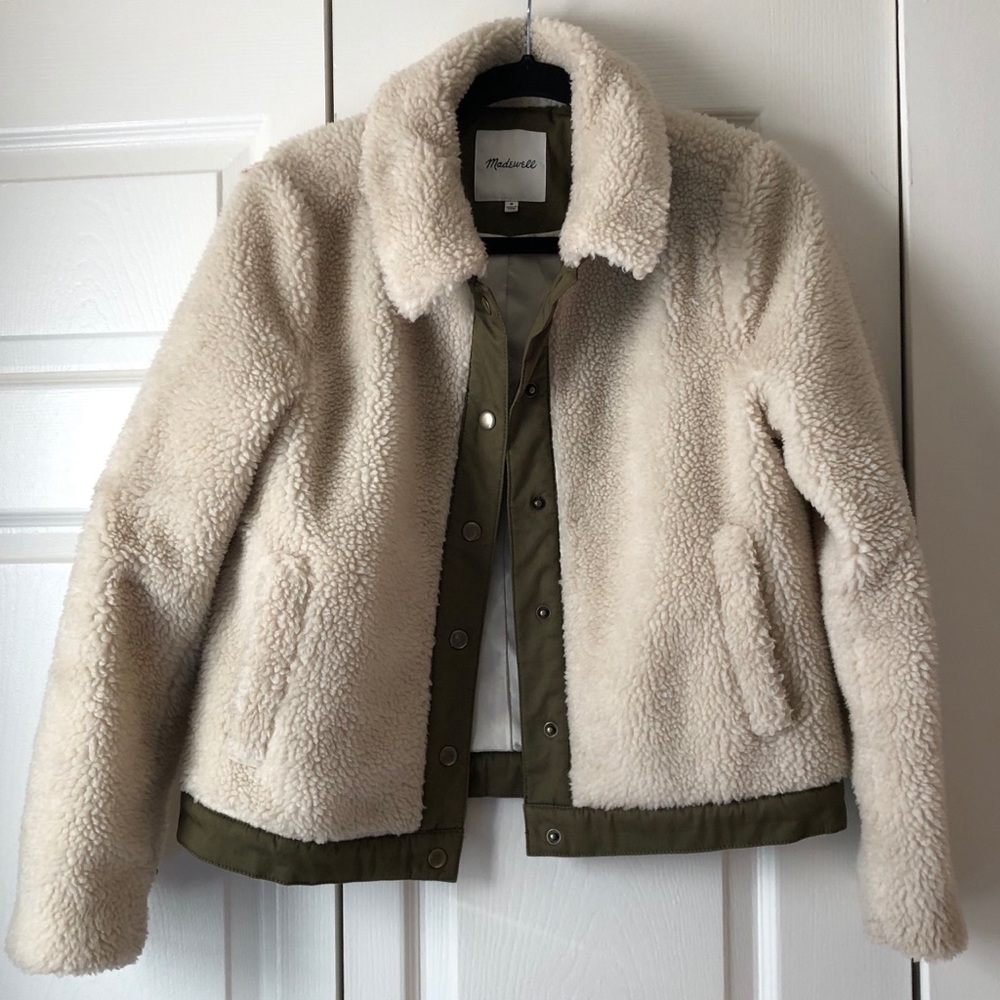 Madewell Sherpa Portland Jacket, EUC, size M